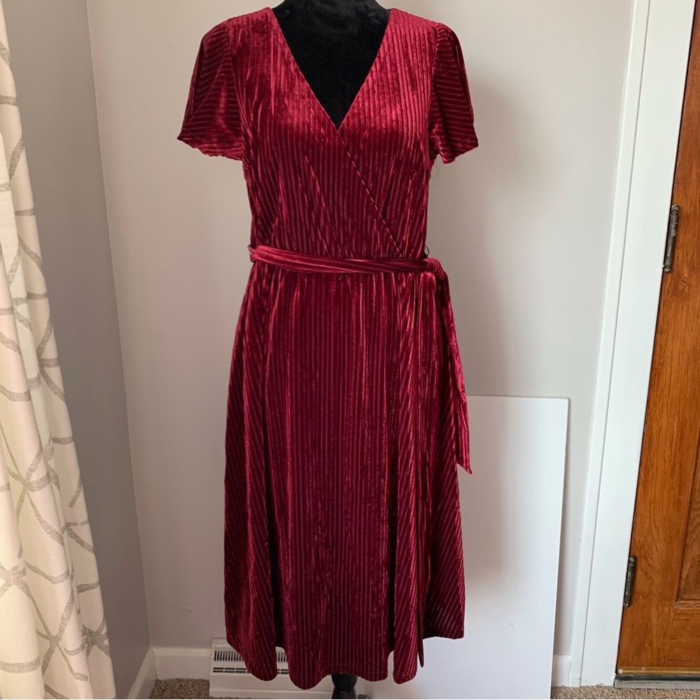 Faux wrap dress